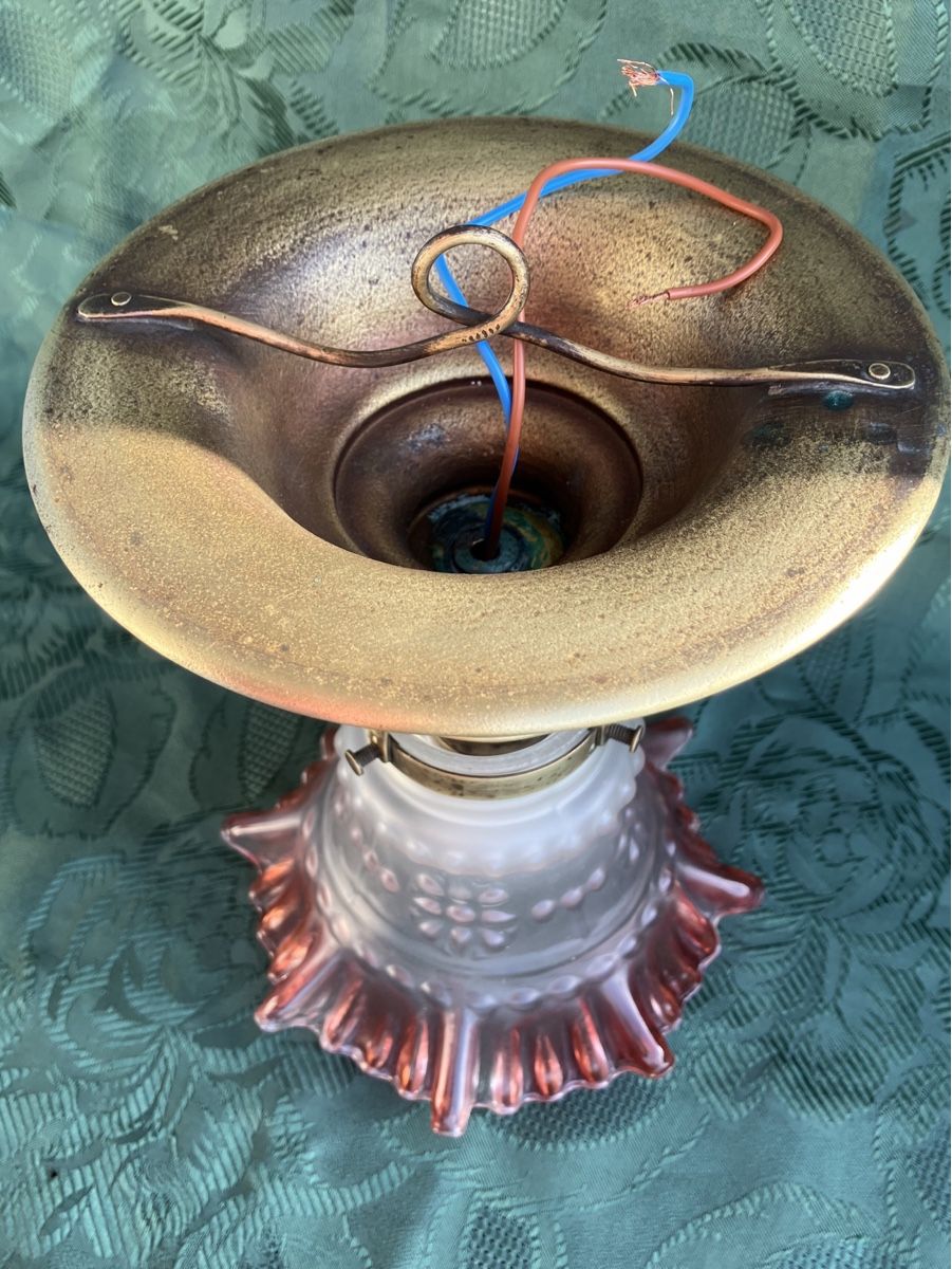 Lampadari & plafoniere: Antik Deckenlampe mit schöne Glasschirm – Usato da Zürich venduto da otomado 9