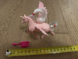 Fliegendes Einhorn mit Flügeln, rosa Pferd Figur Spielzeug