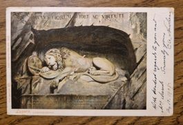 Löwendenkmal 1905, n. St Louis USA z. Dr. Merrell