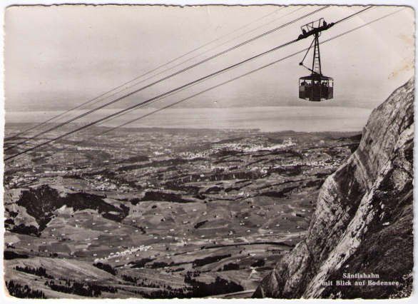 Ansichtskarten: Säntis - Luftseilbahn – Gebraucht aus Binningen von Mountainrider