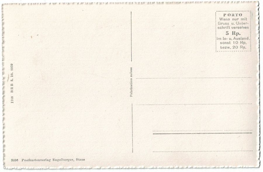 Cartoline postali: Wil bei Stans mit Kaserne, um 1935-40 – Usato da Frauenfeld venduto da POML 1