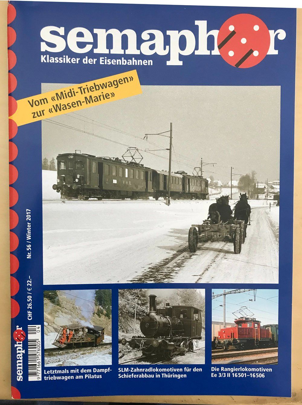 Riviste & Magazine: Semaphor Klassiker der Eisenbahn 56 Winter 2017 – Usato da Köniz venduto da vasco013