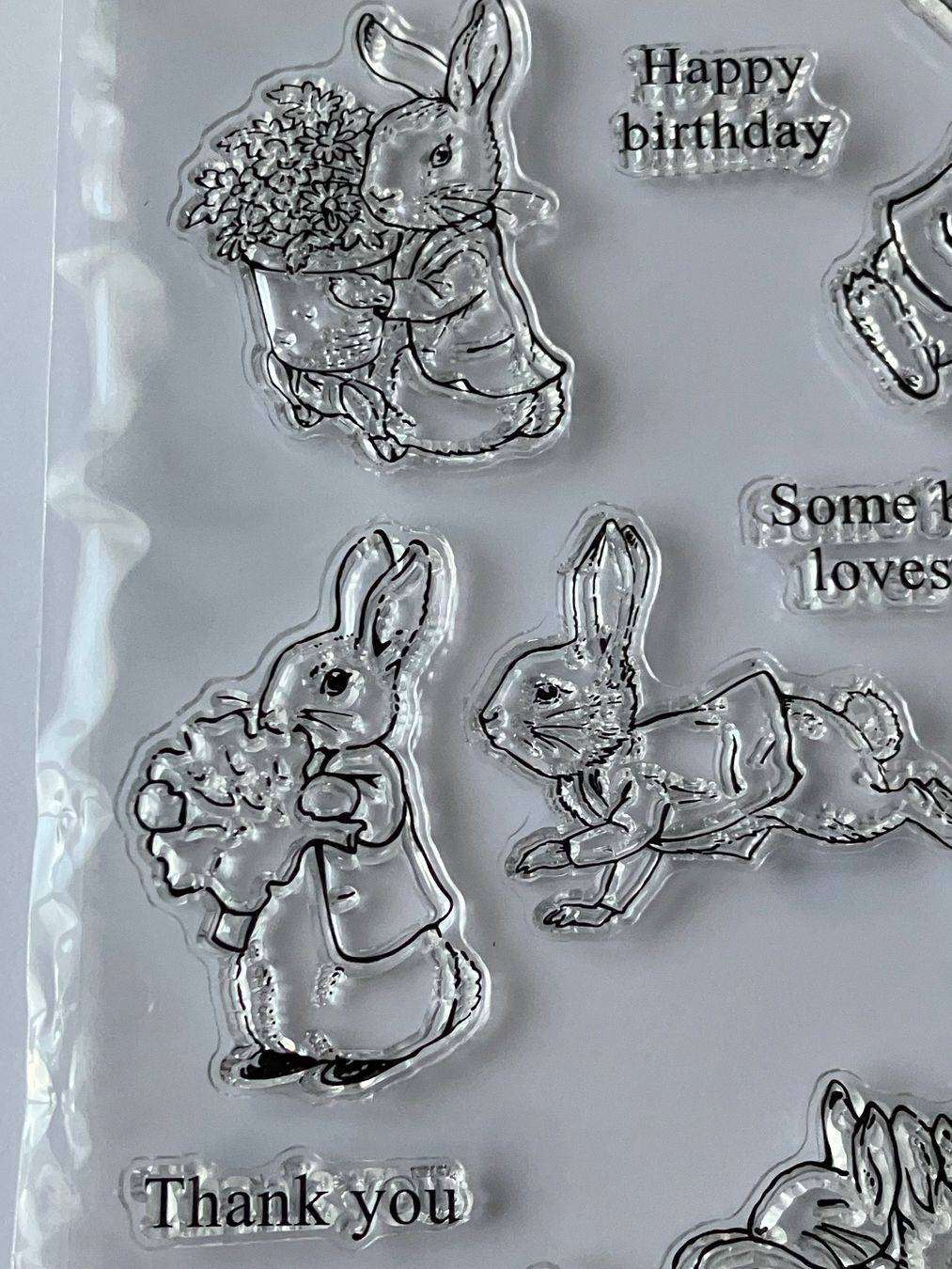 Stempel: Neues Set Motivstempel  Hasen / Tierli – Neu und originalverpackt aus Effretikon von wenuss 4