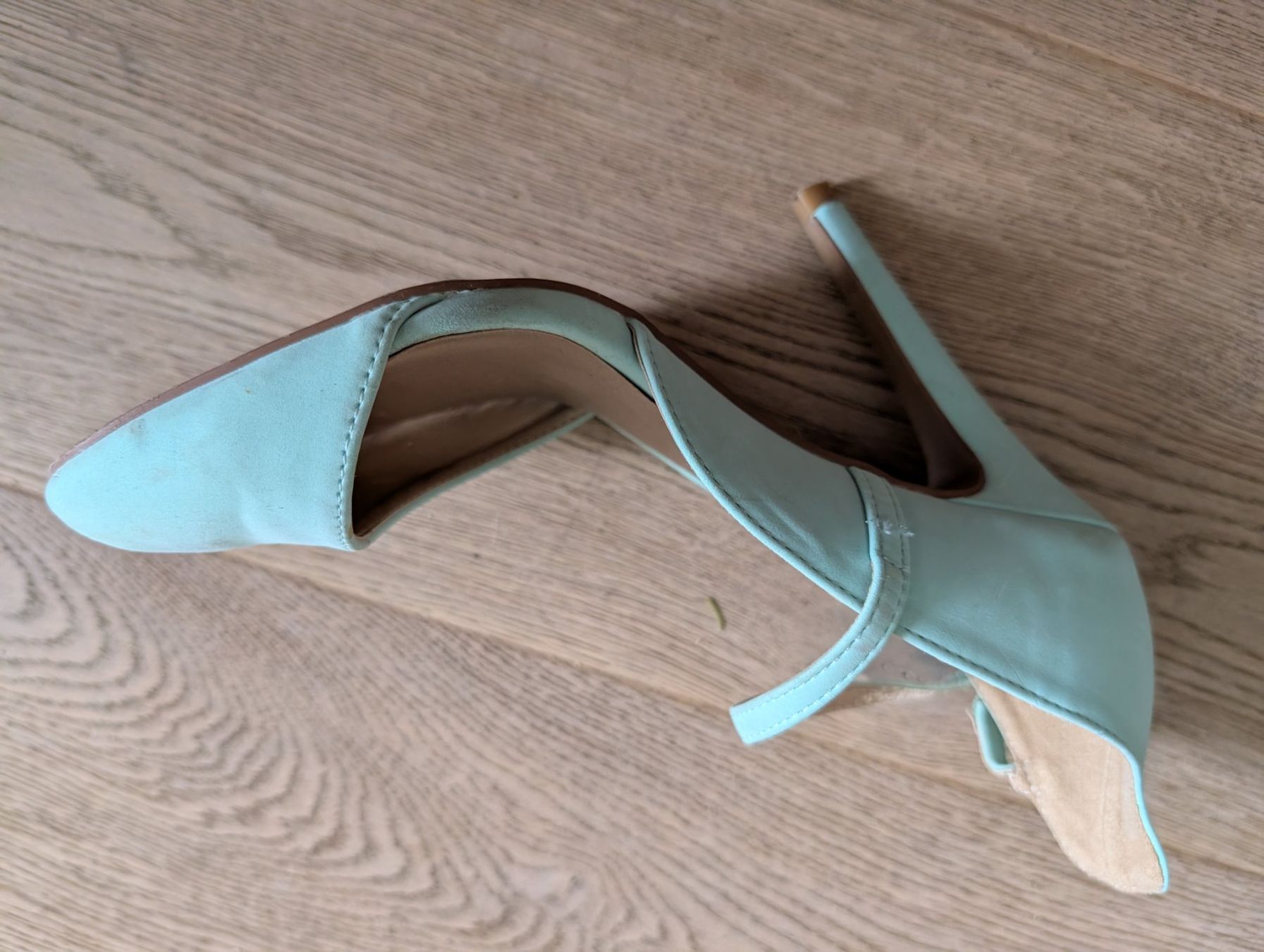 Scarpe da donna: Sommerliche, mintfarbene High Heels, Grösse 37 – Usato da Zürich venduto da kein-design 3