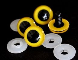 Kunststoffaugen gelb 18mm (8Stk.)