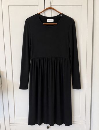 Black Cotton Pregnancy Dress