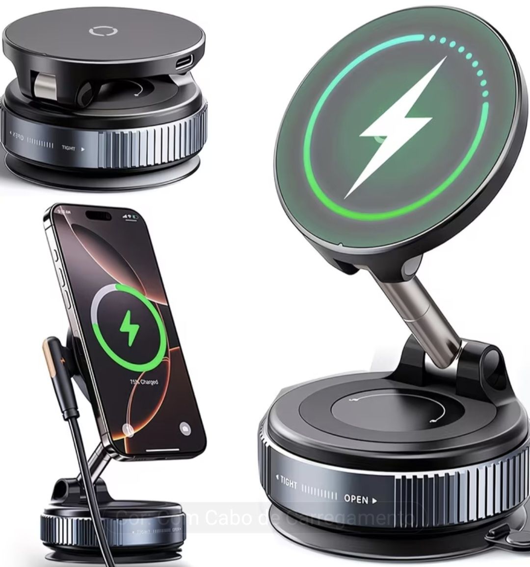 Staffe: Magnetische Auto Halterung Wireless mit Saugnapf – Nuovo (secondo la descrizione) da Möriken AG venduto da CRF-TT-88