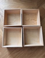 4 Holzkisten, stapelbar