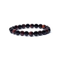 Armband „schwarzer Onyx & rotes Tigerauge“