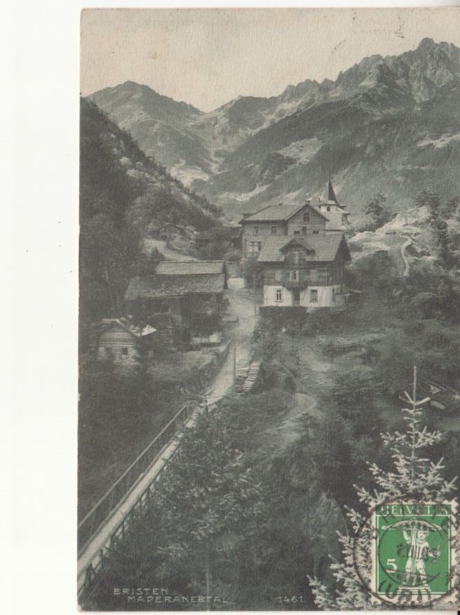 Cartoline postali: Bristen 1909 – Usato da Bürglen TG venduto da StampGraf