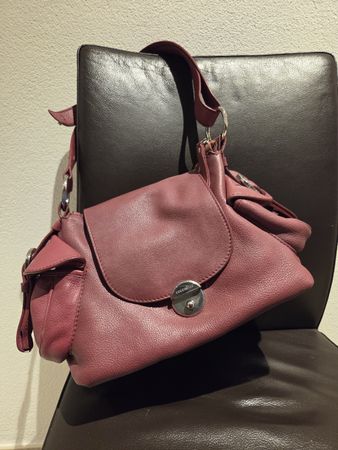 Coccinelle Ledertasche, bordeauxrot, neuwertig! Top Herbst