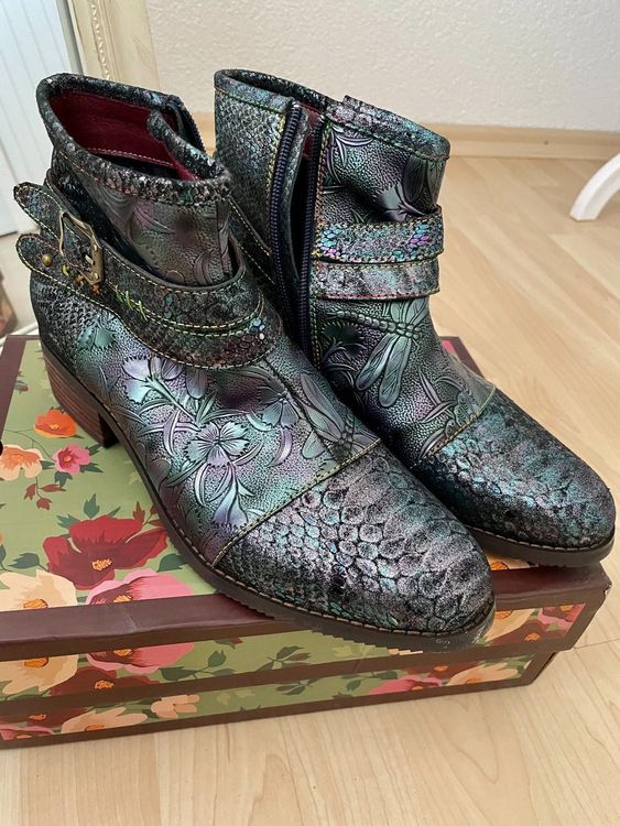 SOCOFY Chunky Heel Stiefeletten (Neu und originalverpackt) in