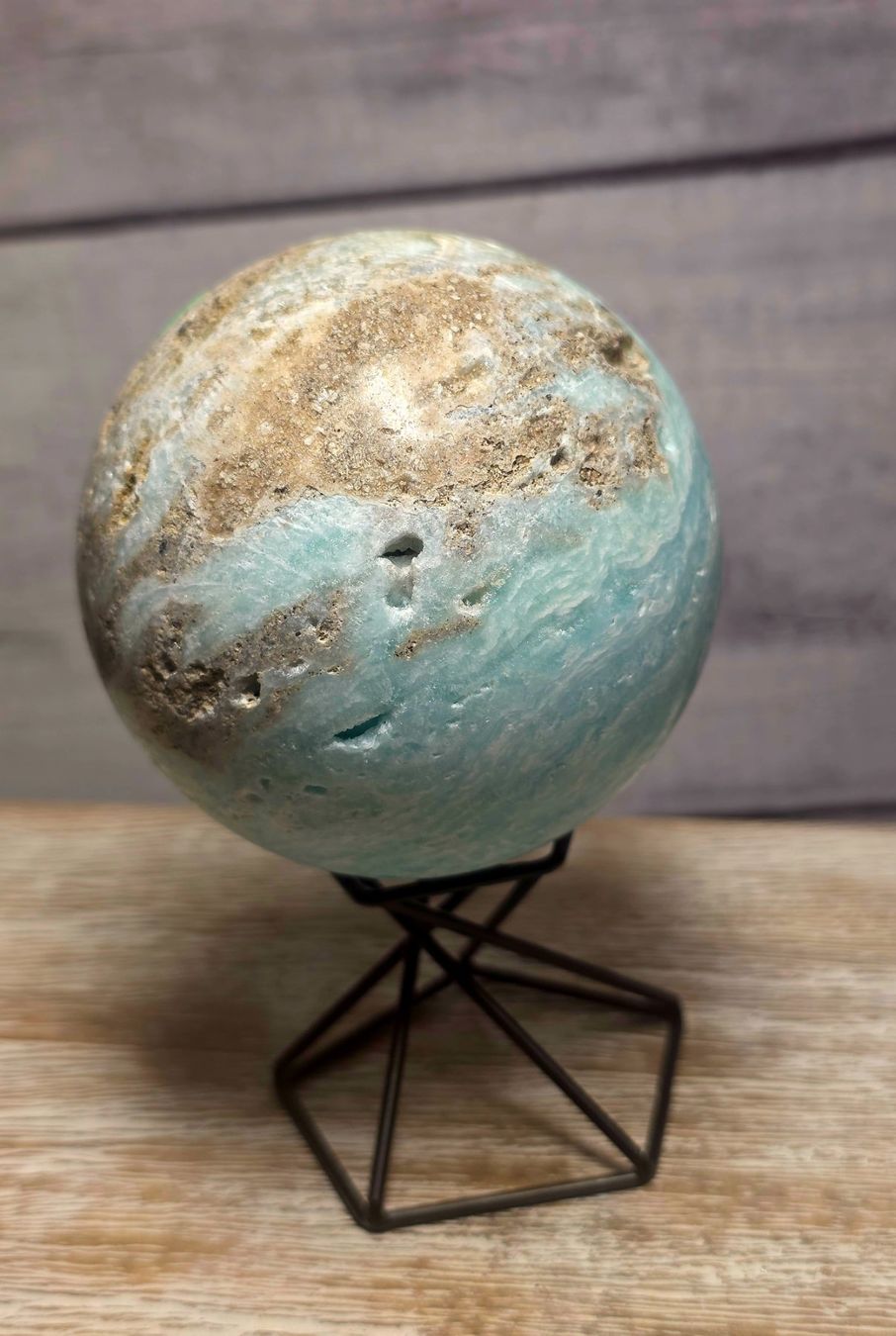 Minerali & Pietre curative: Hemimorphit Kugel 74mm 573g – Nuovo e nell'imballaggio originale da Matzingen venduto da Shay_Crystalz 1