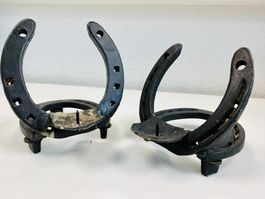 Antiker Kerzenhalter, Hufeisen Kerzenständer, Dekor