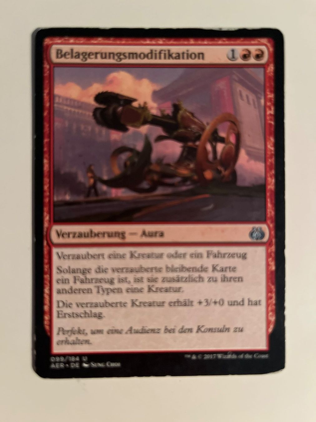 Magic The Gathering Carte collezionabili: 1 x Belagerungsmodifikation - Magic: The Gathering - MtG – Usato da Kriens venduto da Shadi1980