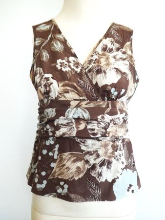 KAREN MILLEN leichtes BW Designer Top, Gr. 36