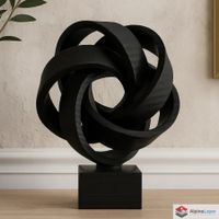 Endless Ribbon Sculpture – Spiral Abstract Art - 3D Printed