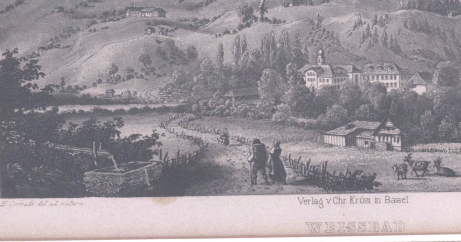 Incisioni: Weissbad Aquatinta von Corradi – Usato da Rafz venduto da Helvet32 2