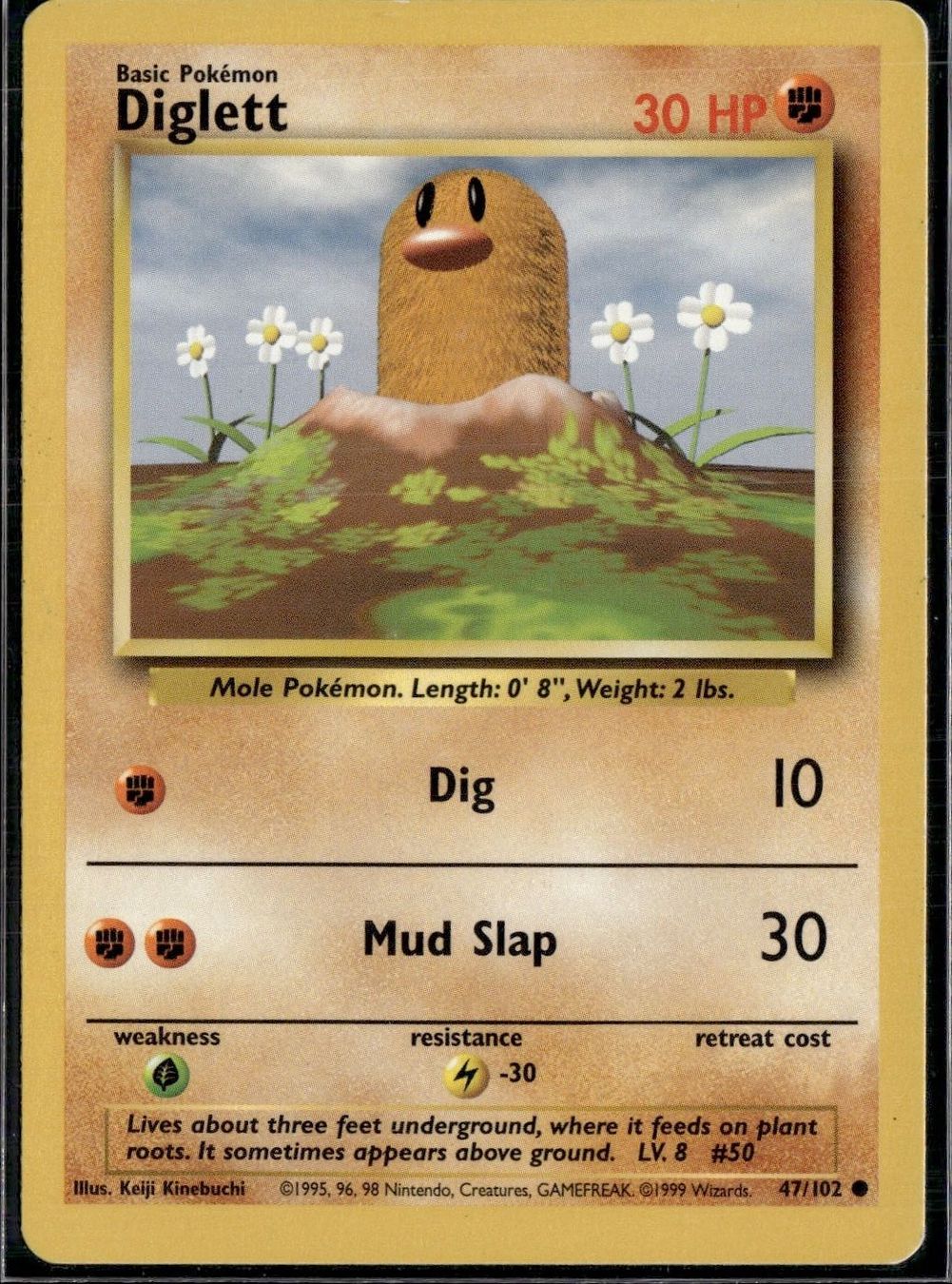 Pokémon Carte collezionabili: Diglett 47/102 Base Set – Usato da Zürich venduto da pokemon_cards