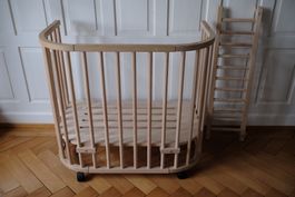 Babybay Maxi Beistellbett Buche Natur, höhenverstellbar
