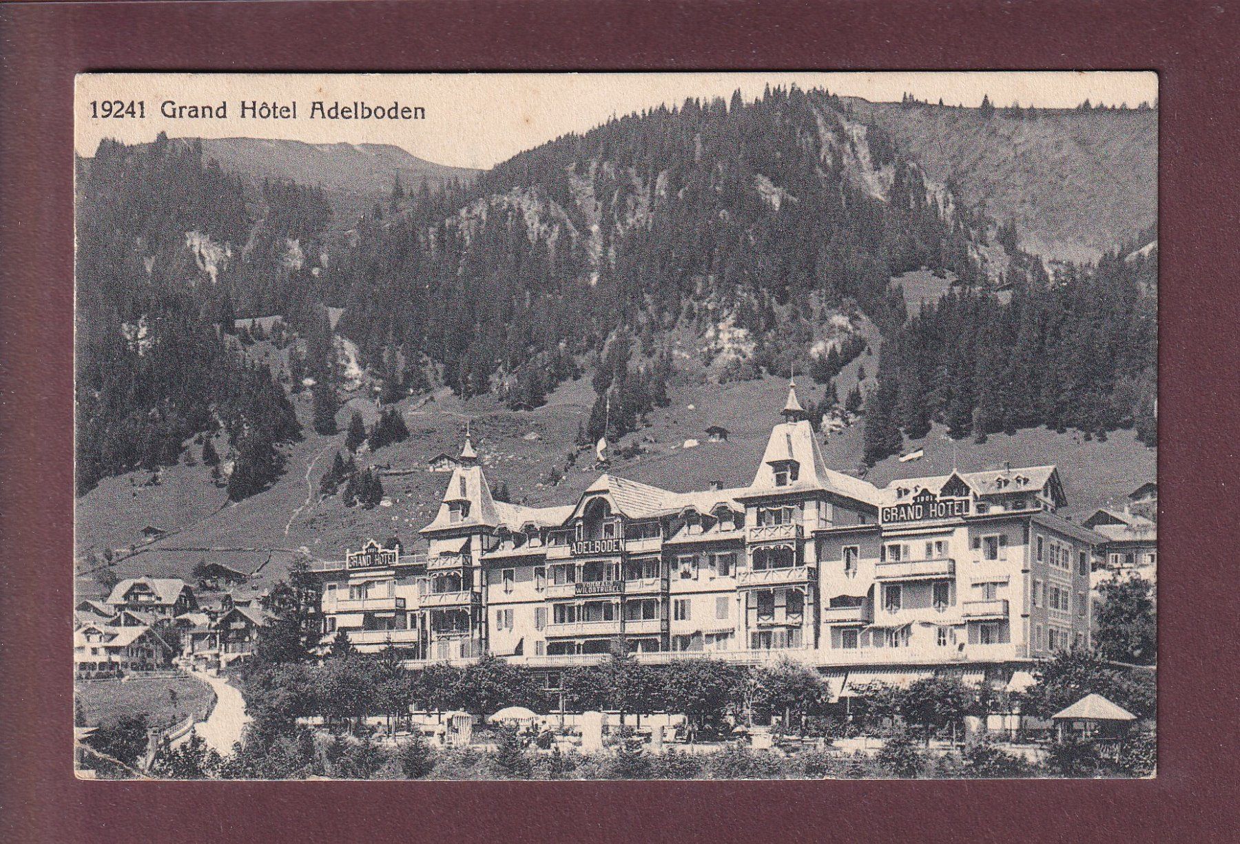 Cartoline postali: ADELBODEN - Grand Hotel - 1916 – Usato da Pully venduto da nicecards