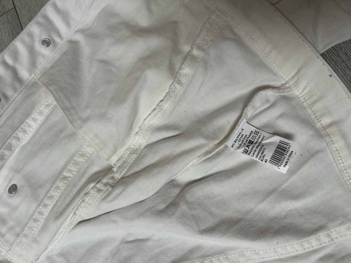 Avant Premiere Giacche: Veste en jean blanche – Usato da Genève venduto da and_k79x 3