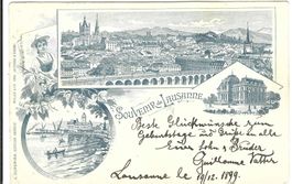 Souvenier de Lausanne, Litho