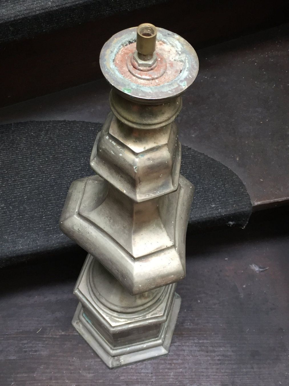 Lampade: Barock Lampenfuss Versilbert Gussmetall – Usato da Schaffhausen venduto da vintageville 7