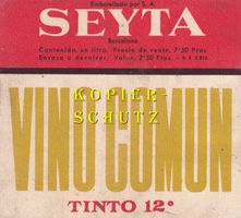 Etikette - Vino comun tinto /bd