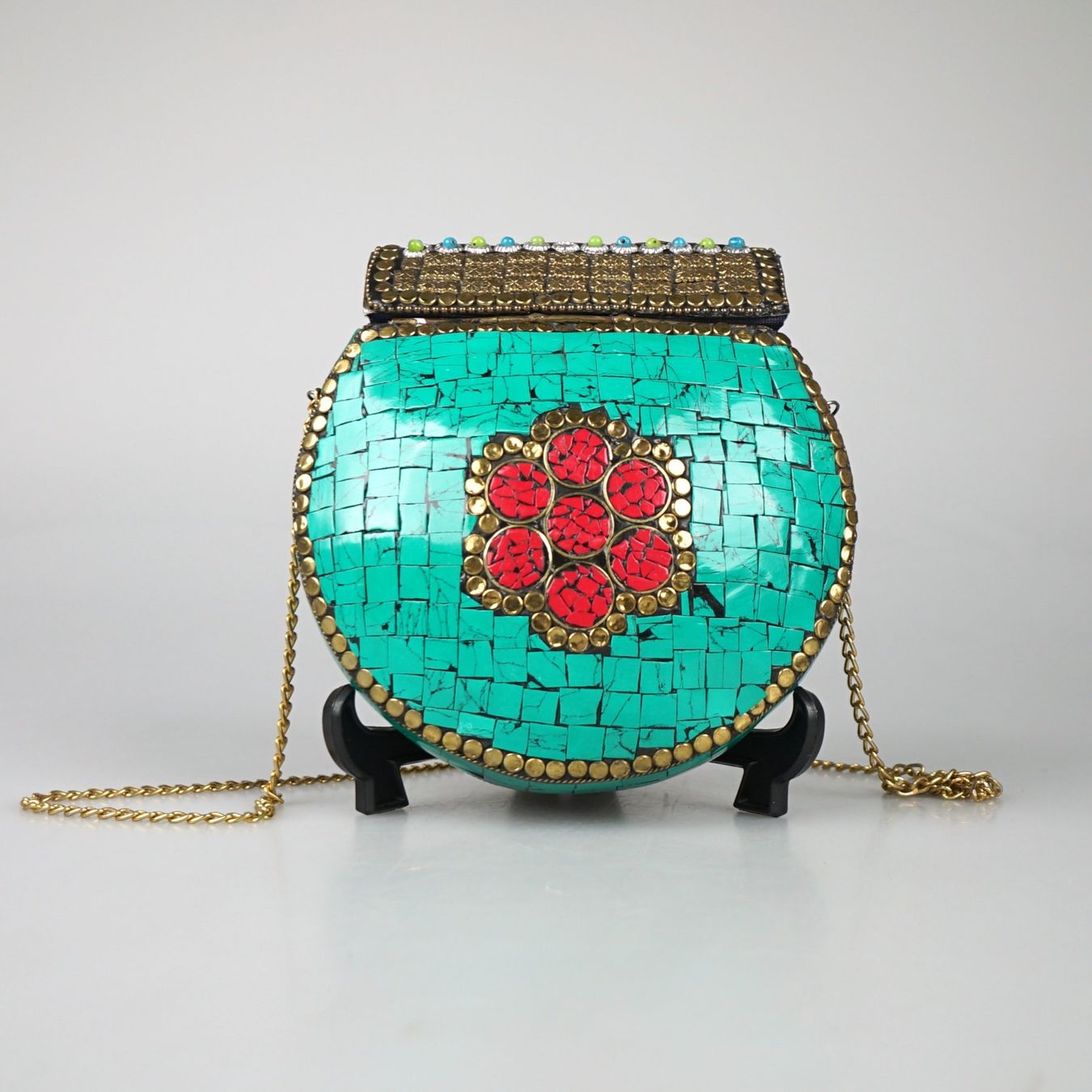 Borse da donna: Mosaik-Metalltasche – Usato da Volketswil venduto da brockipfannenstil 1