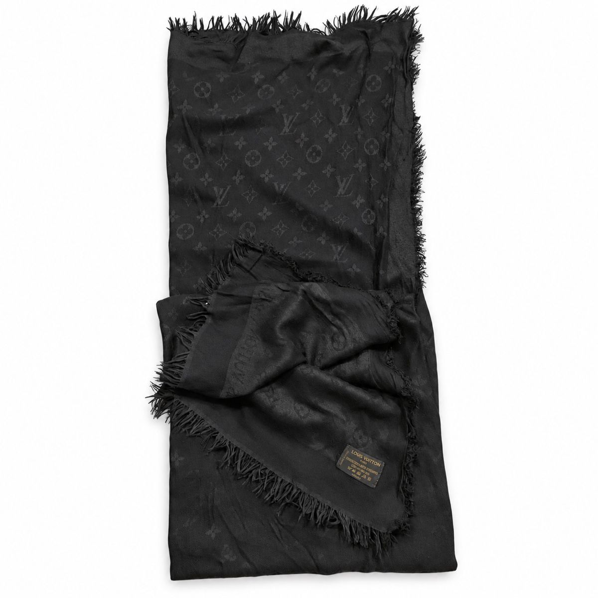 Louis Vuitton Foulard & Sciarpe: Louis Vuitton Schal Monogram schwarz – Usato da Adliswil venduto da jes_lv9x 2