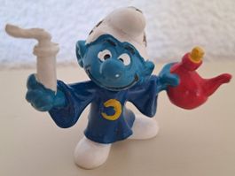 Figurine Schtroumpf (Schlumpf, Puffo, Smurf) lampe magique