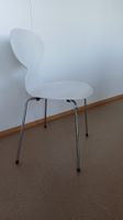 Fritz Hansen Stuhl weiss Designer Stuhl "Ameise"
