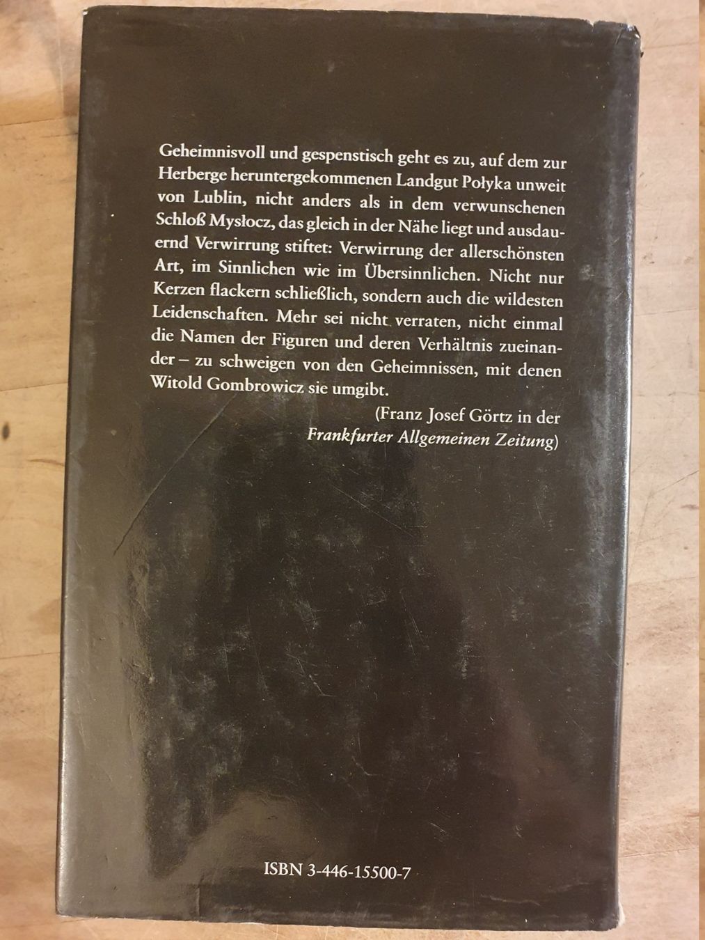 Libri: Die Besessenen Witold Gombrowicz Hanser – Usato da Zürich venduto da loosebone 4