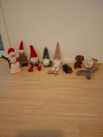 10 Plüschtiere (Weihnachtswichtel und Tiere)