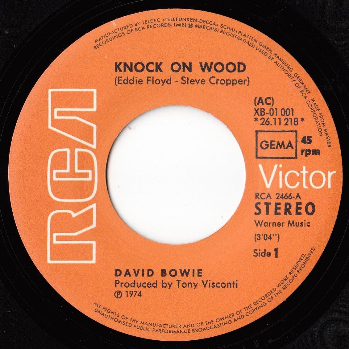 Schallplatten: David Bowie Vinyl Single von 1974 – Gebraucht aus Volketswil von Abcrecords 2
