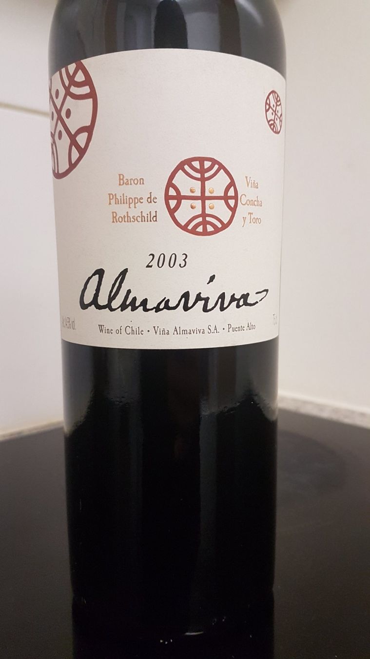 Wein: Almaviva 2003  75 cl. – Neu (gemäss Beschreibung) aus Grenchen von poggione 1