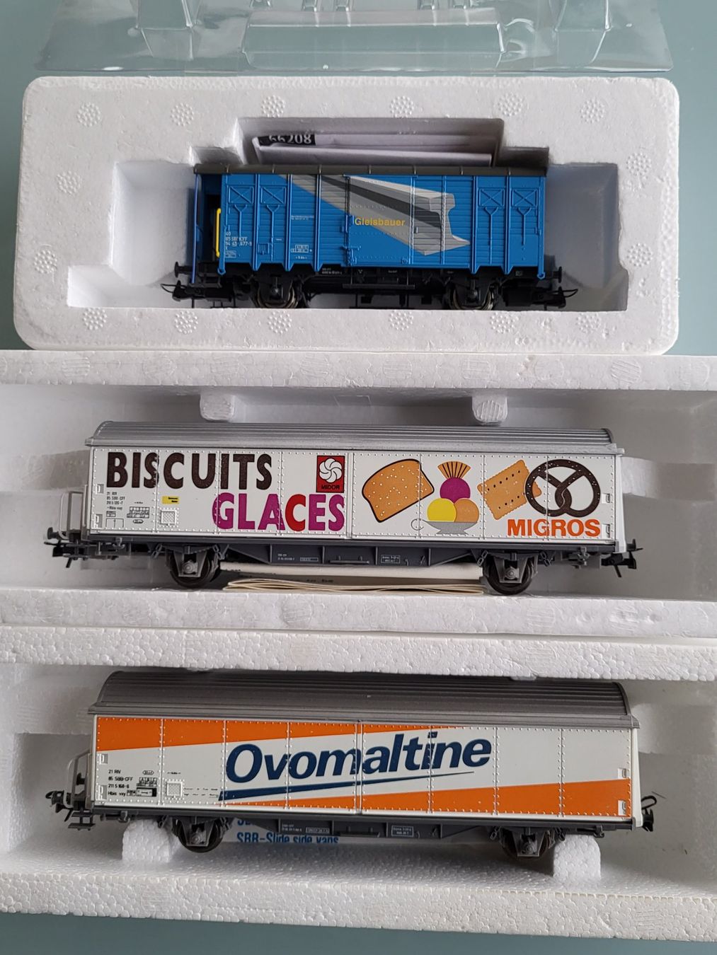 Roco Modellini di ferrovie: H0  ROCO  SBB  3 Stk. Güterwagen – Usato da Oberburg venduto da sensetal 5