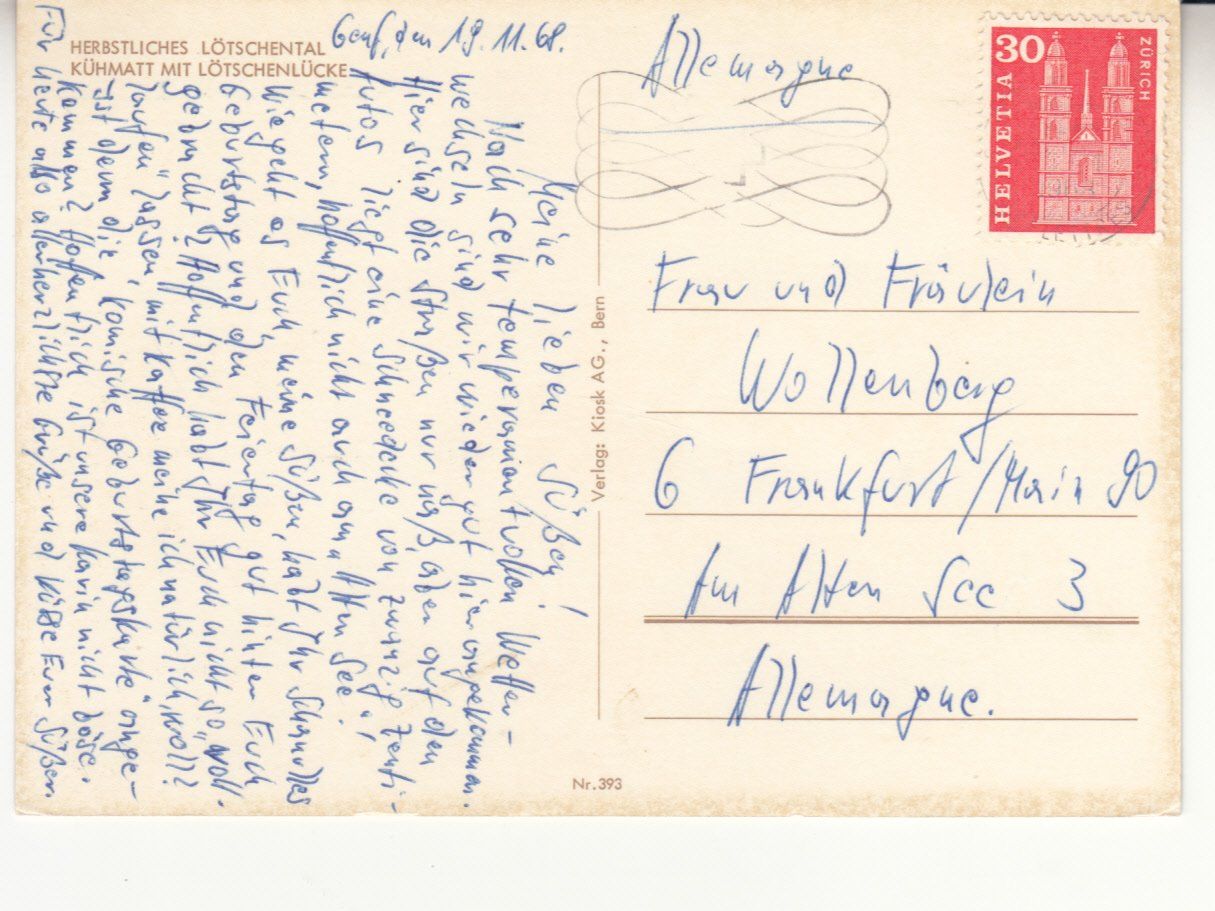 Cartes postales: Kühmatt 1968 – D'occasion à Bürglen TG par StampGraf 1
