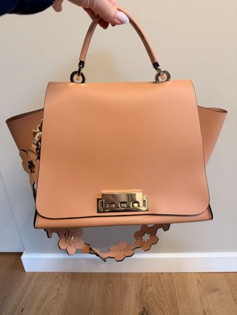 Zac Posen Peach Leather Satchel Bag, Michell’s Obama favorit