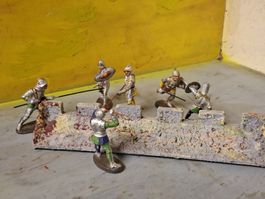 Combat du Moyen-âge Elastolin 