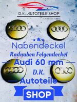Audi Nabendeckel Nabenkappen Felgendeckel Grau 60mm 4 Stück