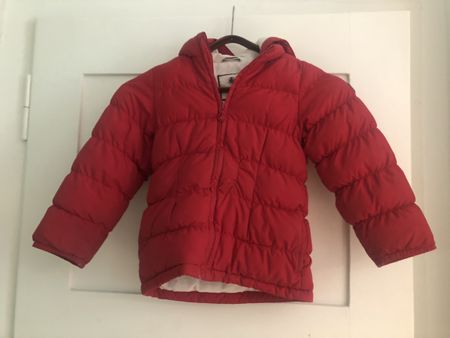 Rote Petit Bateau Winterjacke, Gr. 5 Jahre