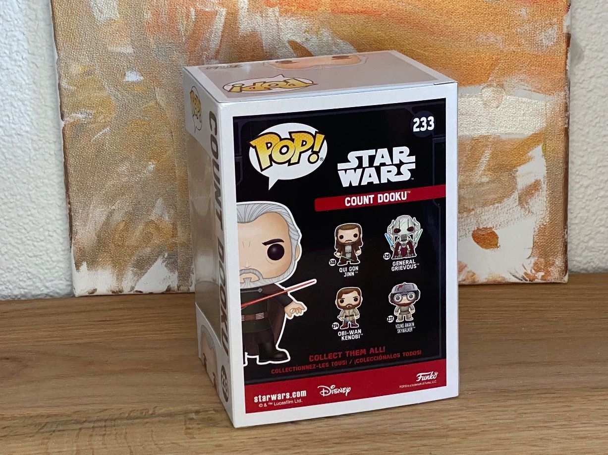 Funko Statuette: Funko Pop - Star Wars - Count Dooku #233 – Nuovo e nell'imballaggio originale da Oensingen venduto da CSCollectors 2