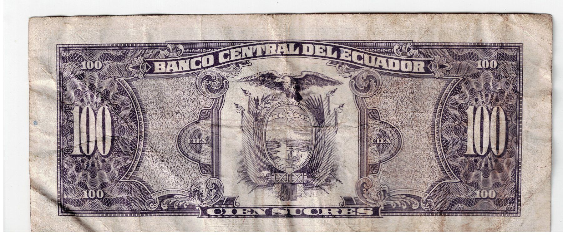 Banconote: Ecuador 100 Sucres 1994 Banknote – Usato da Tenniken venduto da mik_6mxg 5