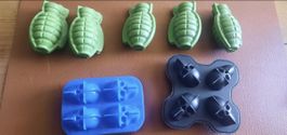 Eiswürfelformen alle zusammen