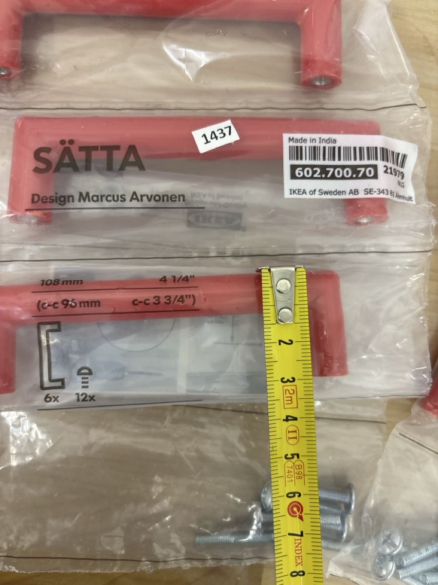 Ikea Tutti gli attrezzi: IKEA SÄTTA Griffe, rot, neu & originalverpackt – Nuovo e nell'imballaggio originale da Adliswil venduto da ninotschka7 1
