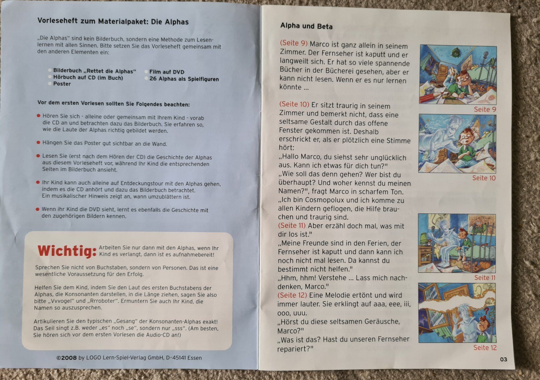 Spiele: Lese-Lern-Methode Komplettpaket: Buchstaben lernen, ALPHAS – Gebraucht aus Winterthur von bibummi 7