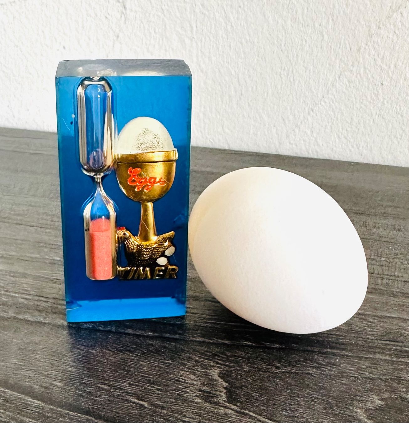 Elettrodomestici da cucina: Vintage Eieruhr, Sanduhr 3 Minuten, Lucite Egg Timer – Usato da Zürich venduto da brazerola