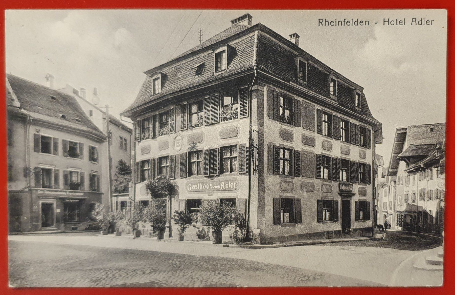 Ansichtskarten: Rheinfelden Hotel Adler – Gebraucht aus Kreuzlingen von Rschweiz1